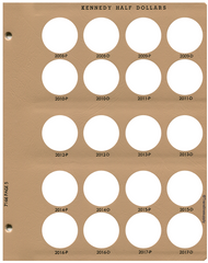 Dansco US Kennedy Half Dollar Coin Album 1964-Date #7166